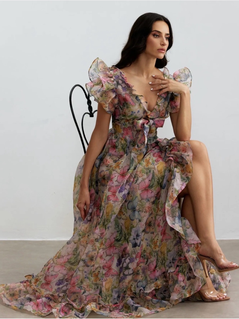SUNFERE Sarah Butterfly Maxi Dress - Picture 6 of 10